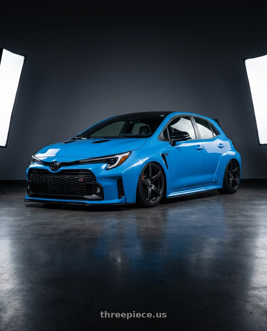 2024 Toyota GR Corolla with Forgestar CF5 5x114.3 18x10 +42 Satin Black wheels