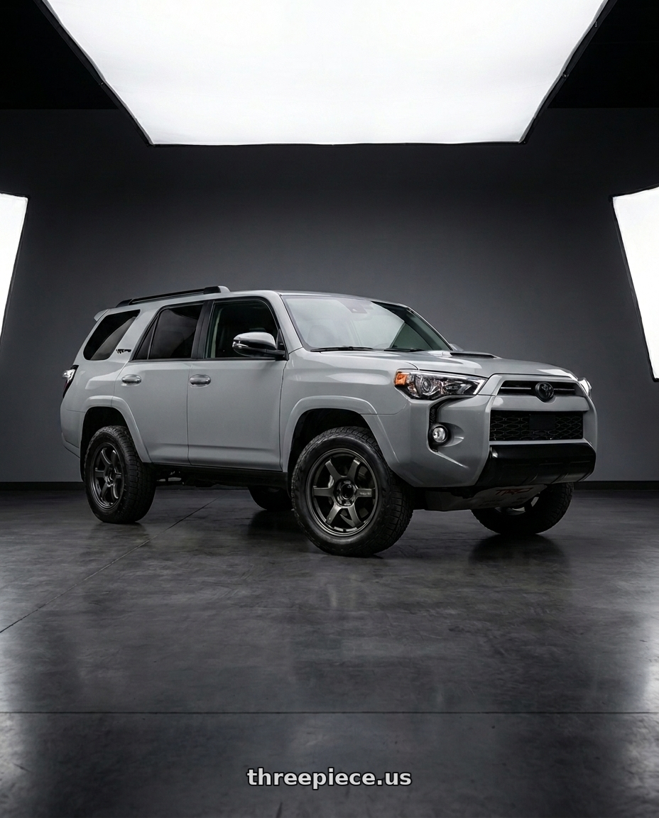 2017 TOYOTA 4RUNNER TRD Pro Cement with Gram Lights 57DR-X 6x139.7 17x8.5+0 Super Dark Gunmetal AXZ wheels