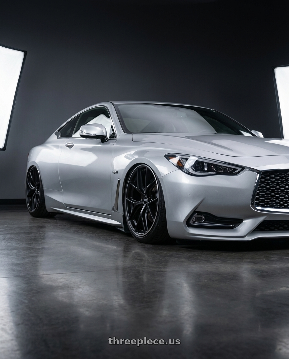 2020 Infiniti Q60 with BBS CC-R 5x114.3 20x10.5+25 Satin Black wheels