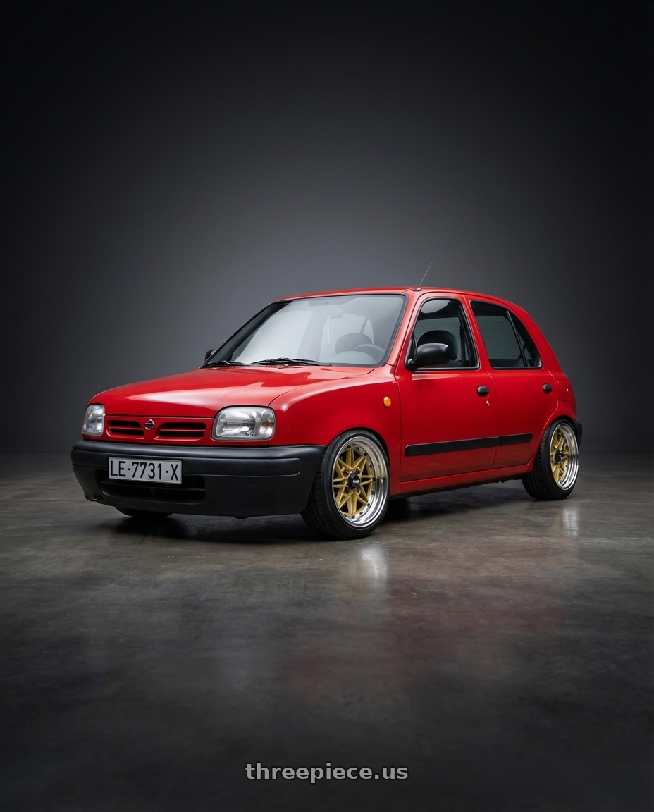 1994 Nissan micra k11 super s with EQUIP 03 GOLD 15x5.5 +26 wheels