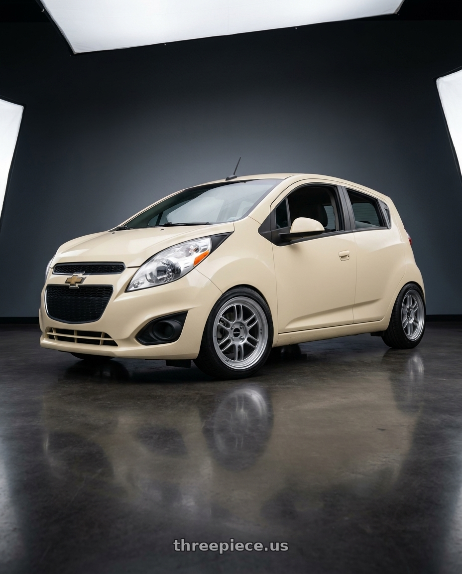 2015 Chevy Spark LT  with Enkei RPF1 4x100 16x8+38 Silver wheels