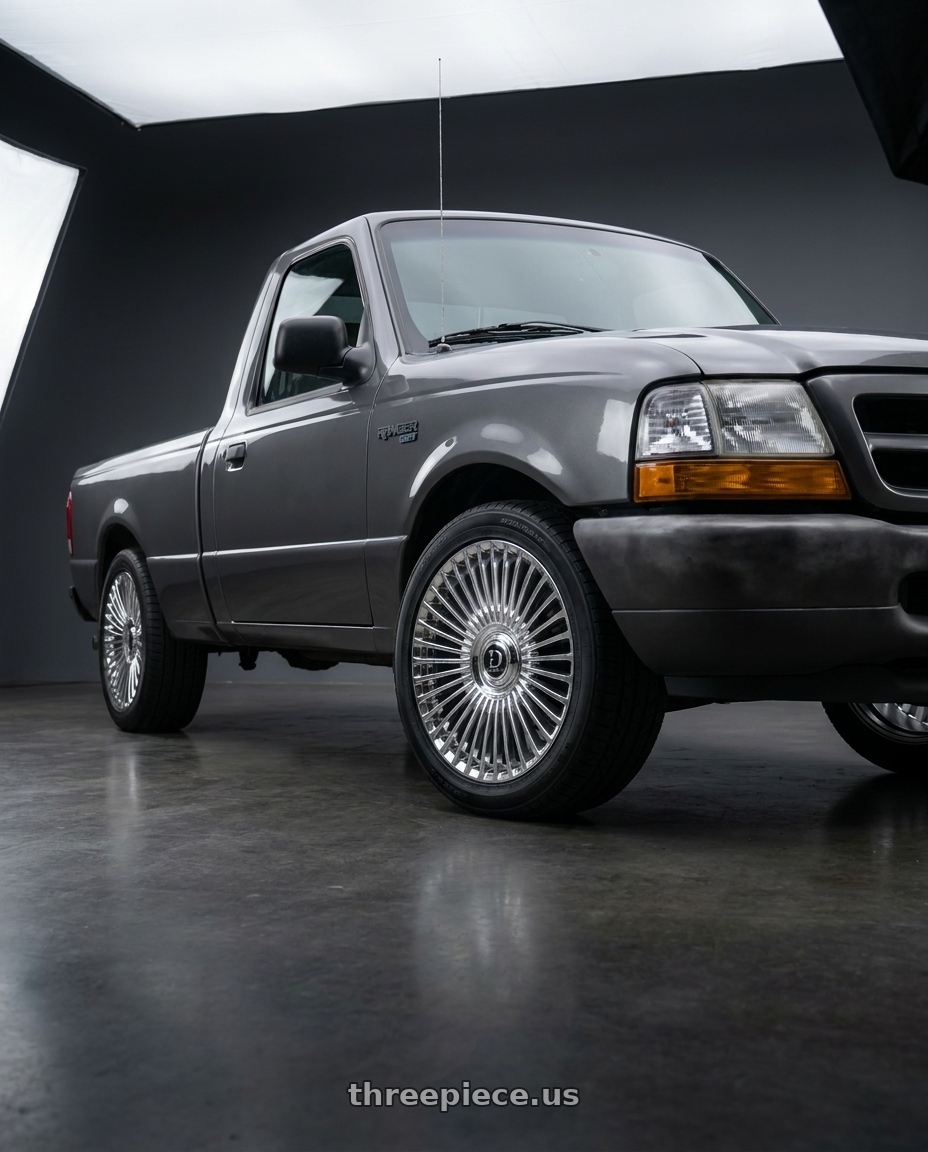 2000 ford ranger ev with DOLCE LUXURY TRENTO 5x108/5x112 22x9 +35 Chrome wheels