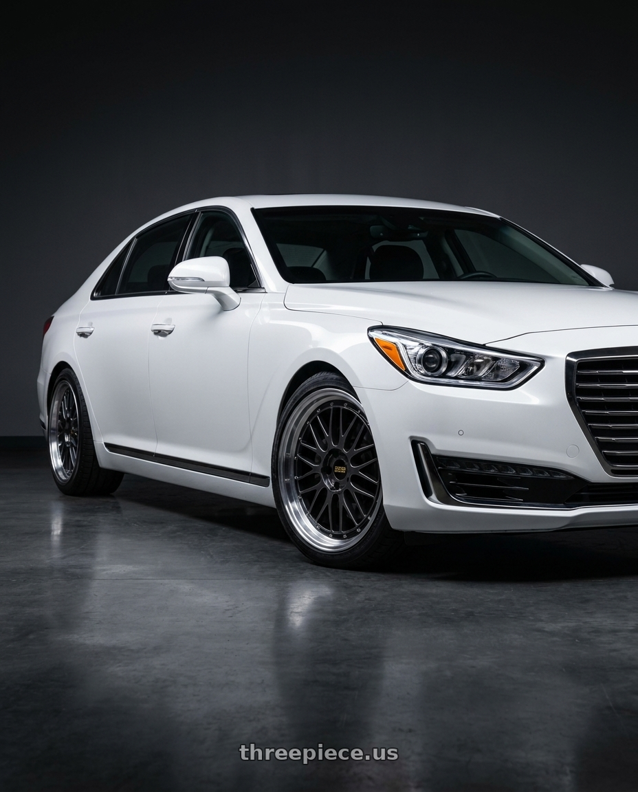 2018 genesis g90 ultimate with BBS LM 5x114.3 20x9.0+28 Diamond Black wheels