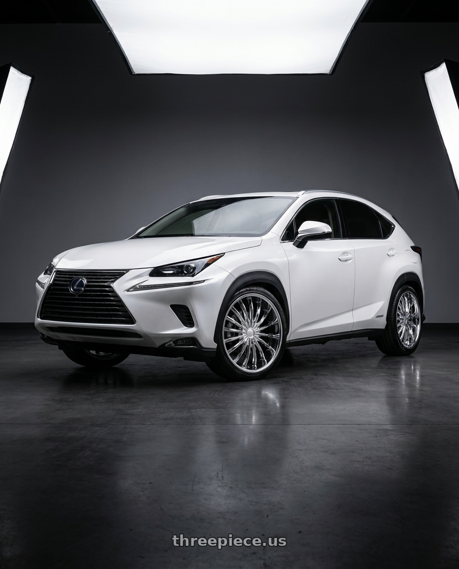 2019 Lexus NX with VELOCITY 11 5X114.3/5X120 20x8.5 +35 CHROME wheels