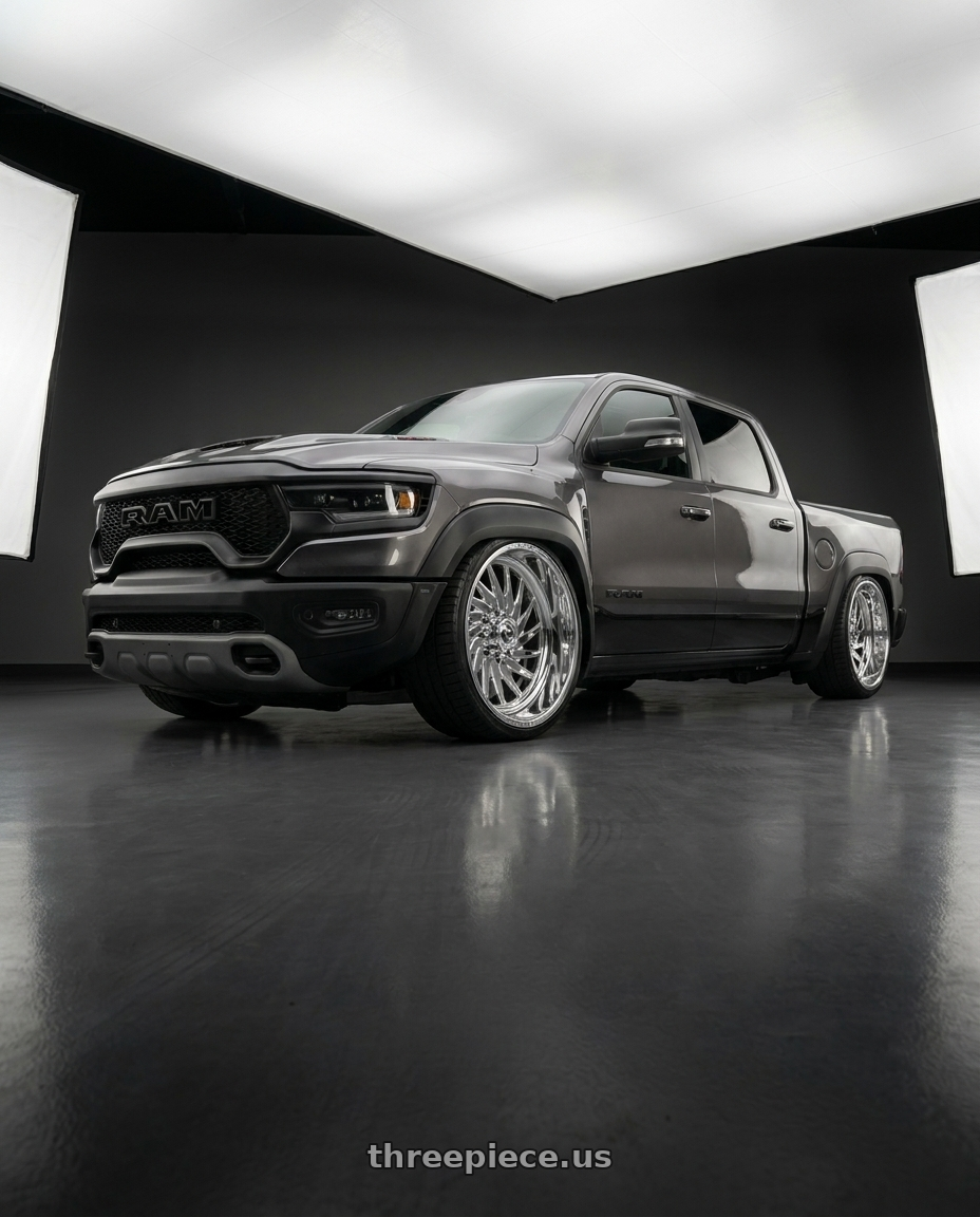 2022 Dodge ram trx with Fuel Forged FF110 8x170 20x9 +0 POLISHED wheels