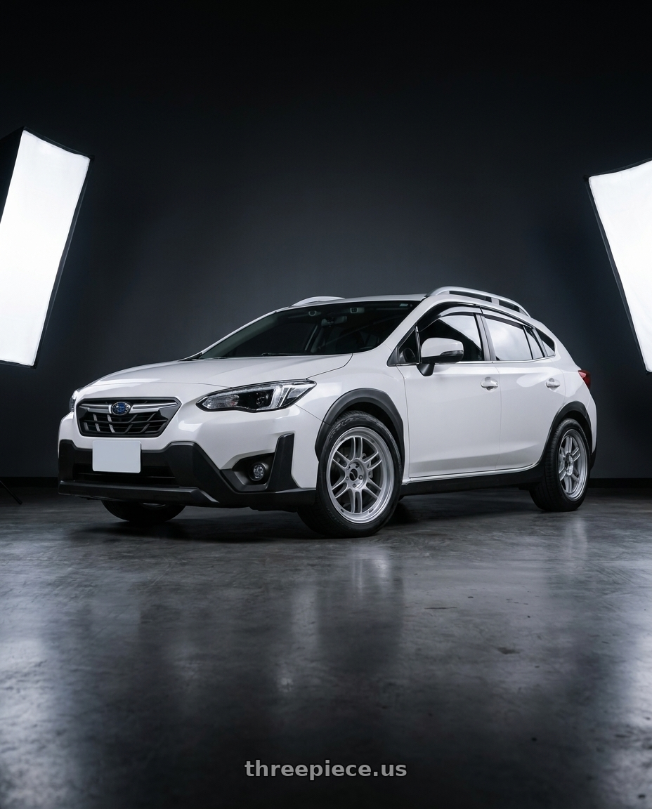 2022 SUBARU XV with Enkei RPF1 4x100 17x7+43 Silver wheels