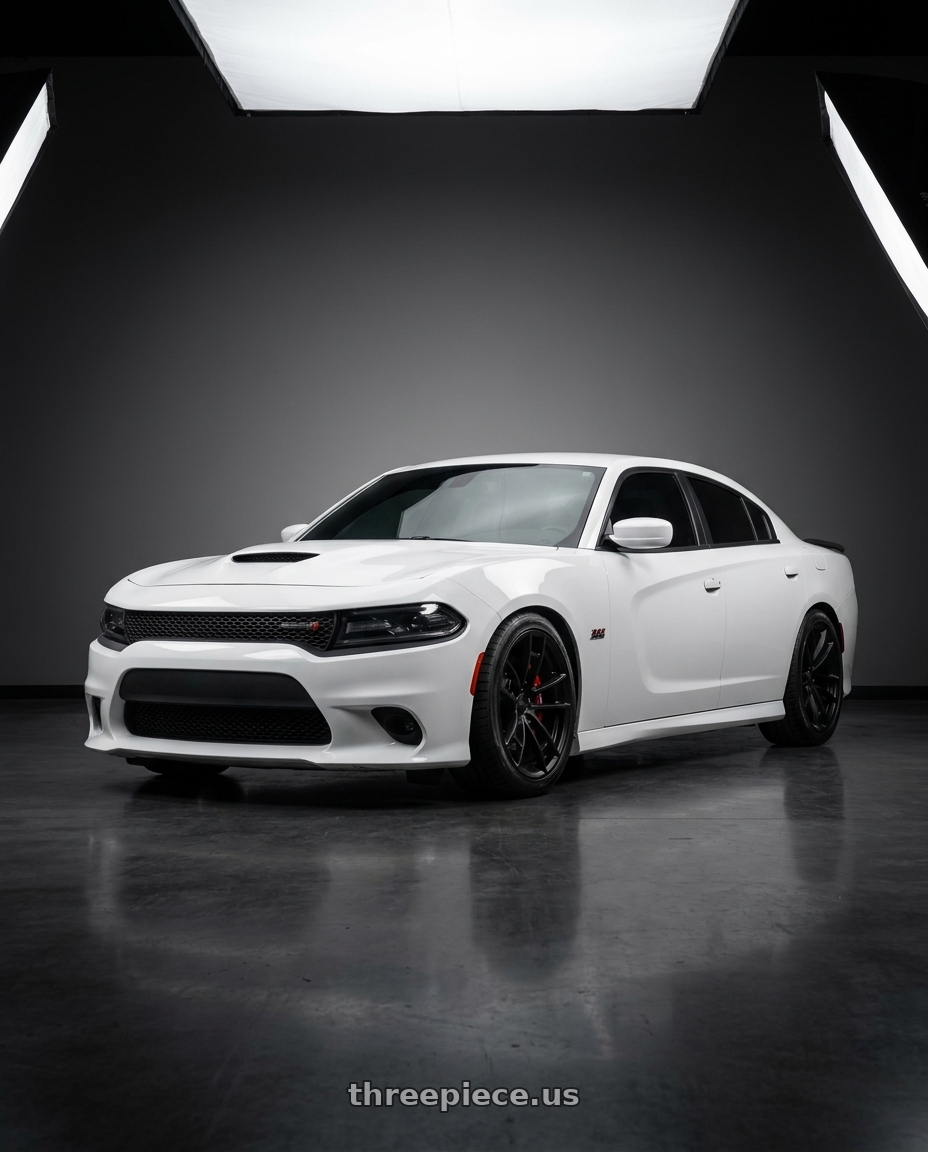 2021 Dodge Charger SXT with MRR M392 5x115 20x9.5  +12 Matte Black fit Charger Challenger wheels