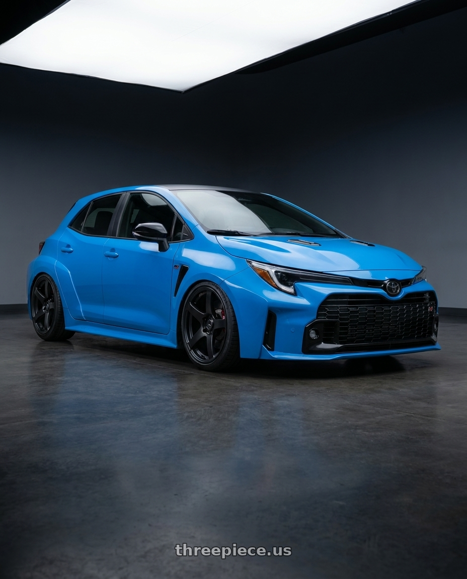 2024 Toyota GR Corolla with Ssr Gtv01 5x114.3 18x8.5+40  FLAT BLACK wheels
