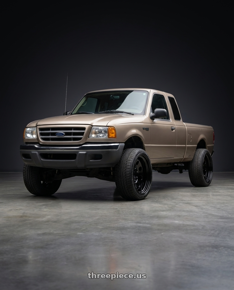 2005 Ford ranger with Vision HD 85H 5x114.3 16x7+0 Gloss Black wheels