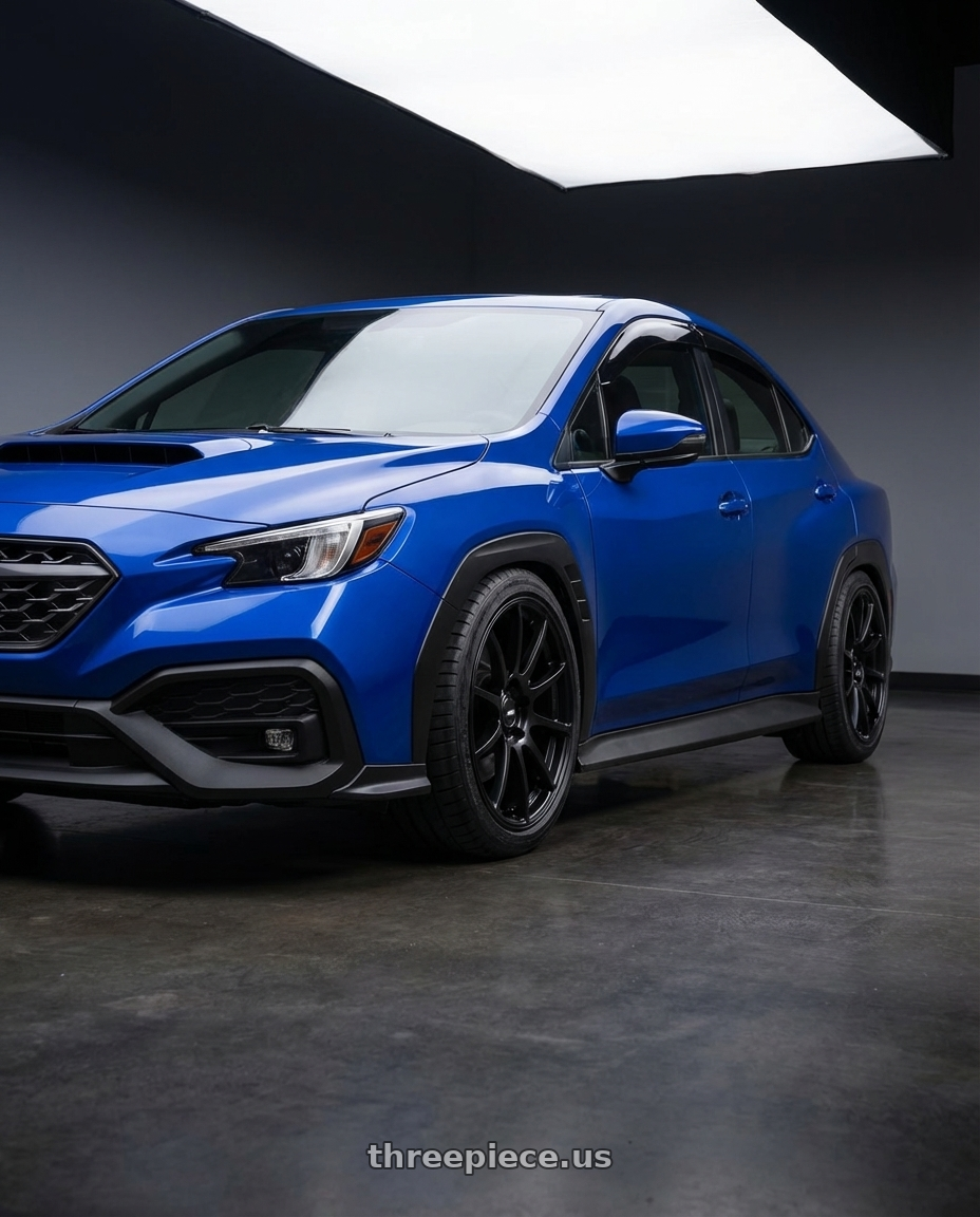 2024 Subaru WRX with Ssr Gtv02 5x114.3 18x8.5+40  FLAT BLACK wheels