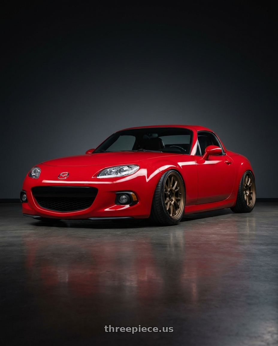 2012 Mazda MX-5 Miata NC with Konig Ampliform 5x114.3 17x8+40 Gloss Bronze wheels