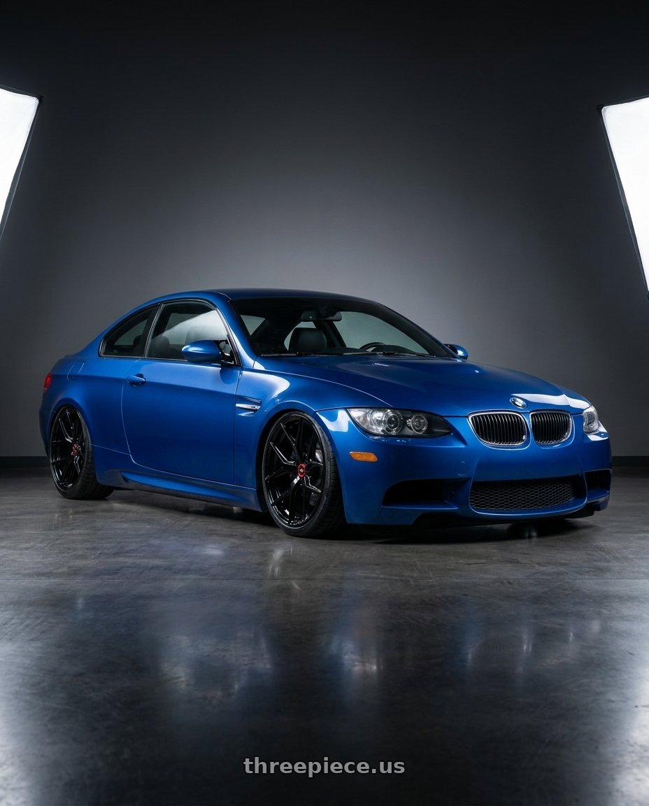 2008 Bmw E92 M3 Coup with VOSSEN HF-5 5X114.3 19x9.5 +40 GLOSS BLACK wheels