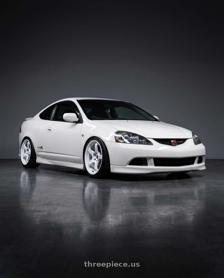 2005 Honda Integra type r with Advan Racing GT BEYOND 5x114.3 17x9.0 +45 RACING WHITE wheels