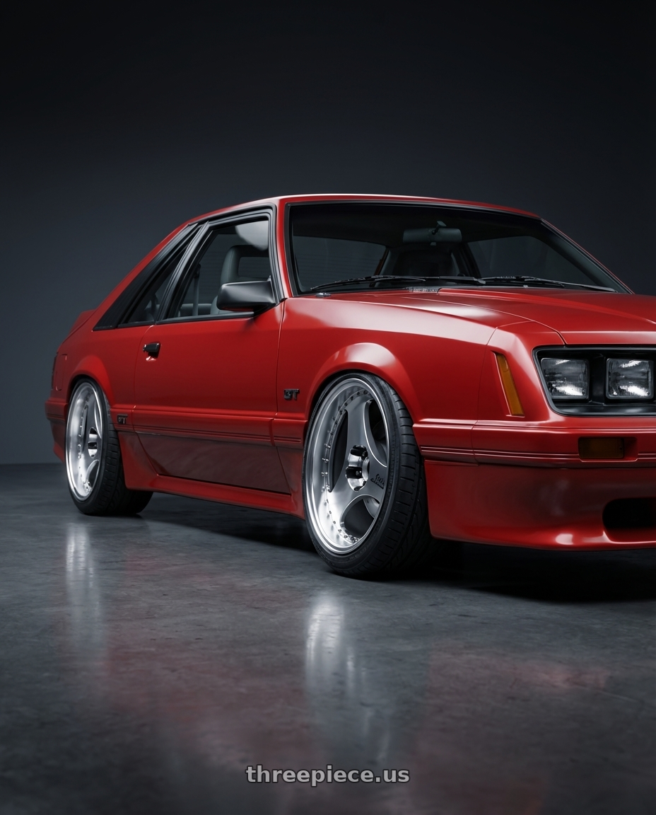 1986 Ford Mustang GT with Advan Racing ONI2 PROGRESSIVE 5x114.3 20x10.0 +42 MACHINING & DIAMOND CUT wheels