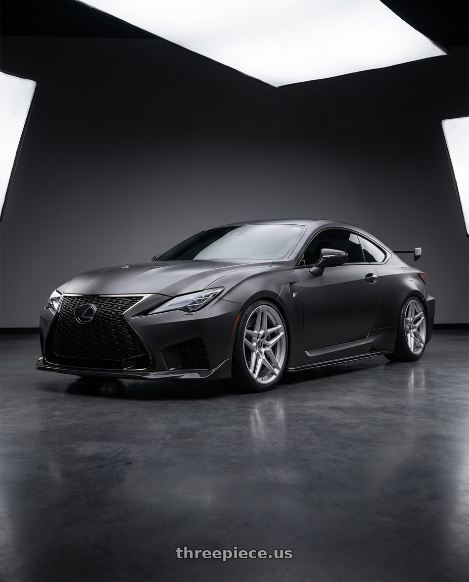 2024 lexus RCF with HERITAGE WHEEL EBISU MONOC 5x120 20x9 +25 SILVER wheels