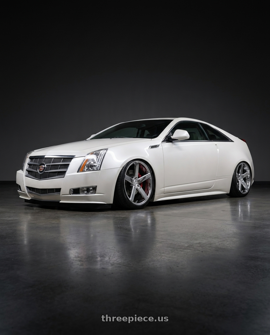 2012 cadillac cts 2-door coupe rwd with Niche 1PC M132 MILAN 5X120 20X8.5 +35 CHROME PLATED wheels