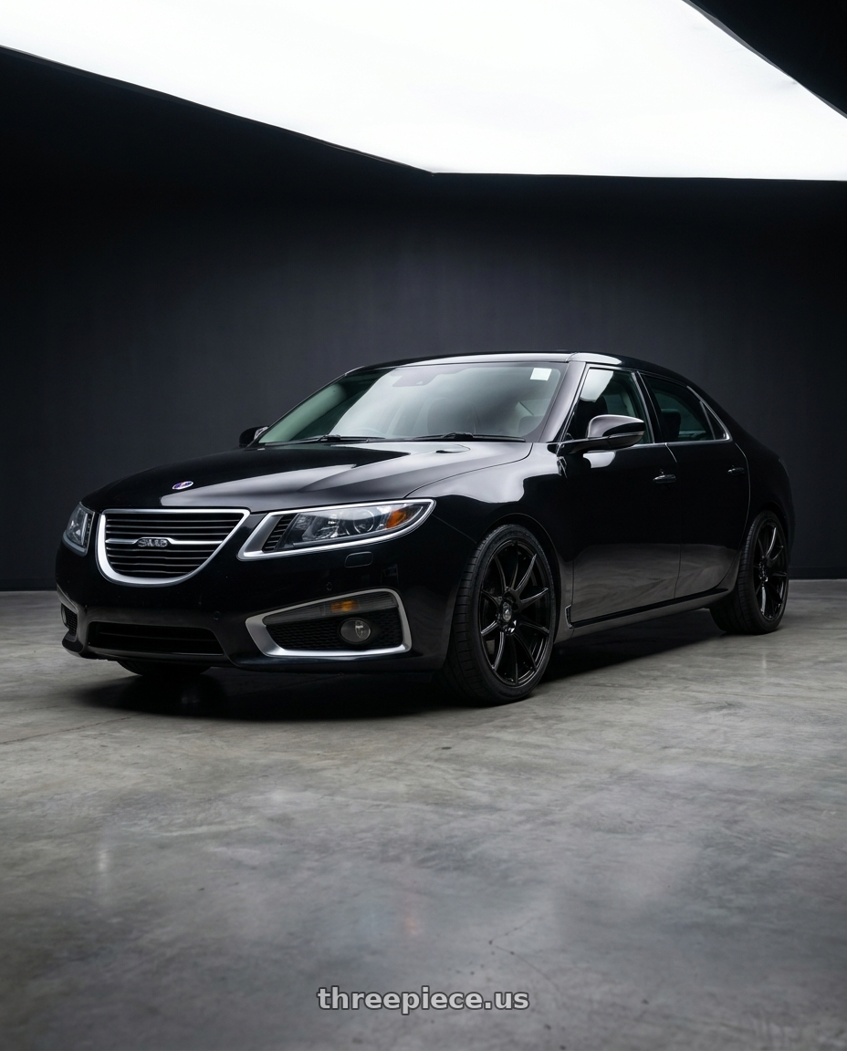 2012 Saab 9-5 aero with Forgestar CF10 5x120.65 19x12 +50 Gloss Black wheels