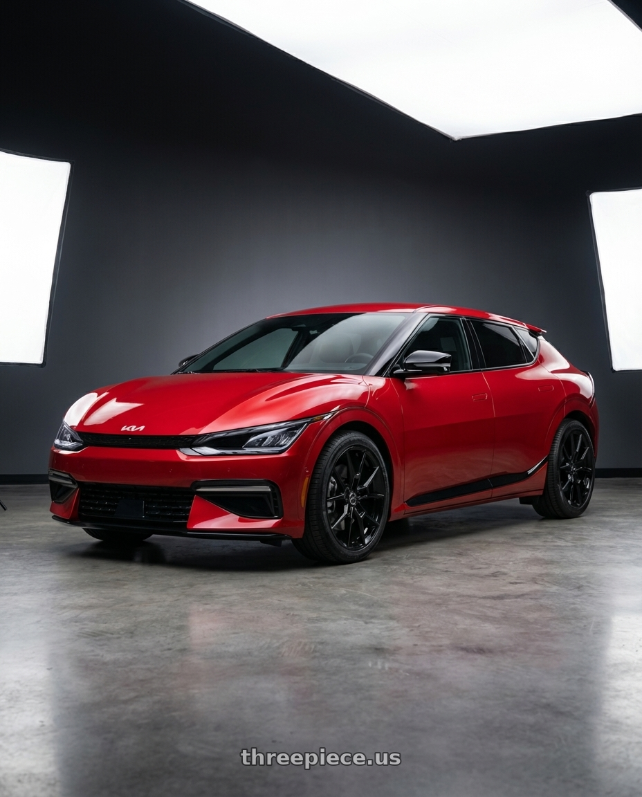 2024 kia ev6 with Platinum 462BK Matrix 5x114.3 20x8.5 +40 Gloss Black with Clear-Coat wheels