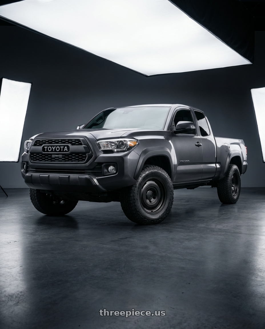 2021 TOYOTA TACOMA with fifteen52 ANALOG HD 6x139.7 16x7.5 +0 ASPHALT BLACK (SATIN BLACK) wheels