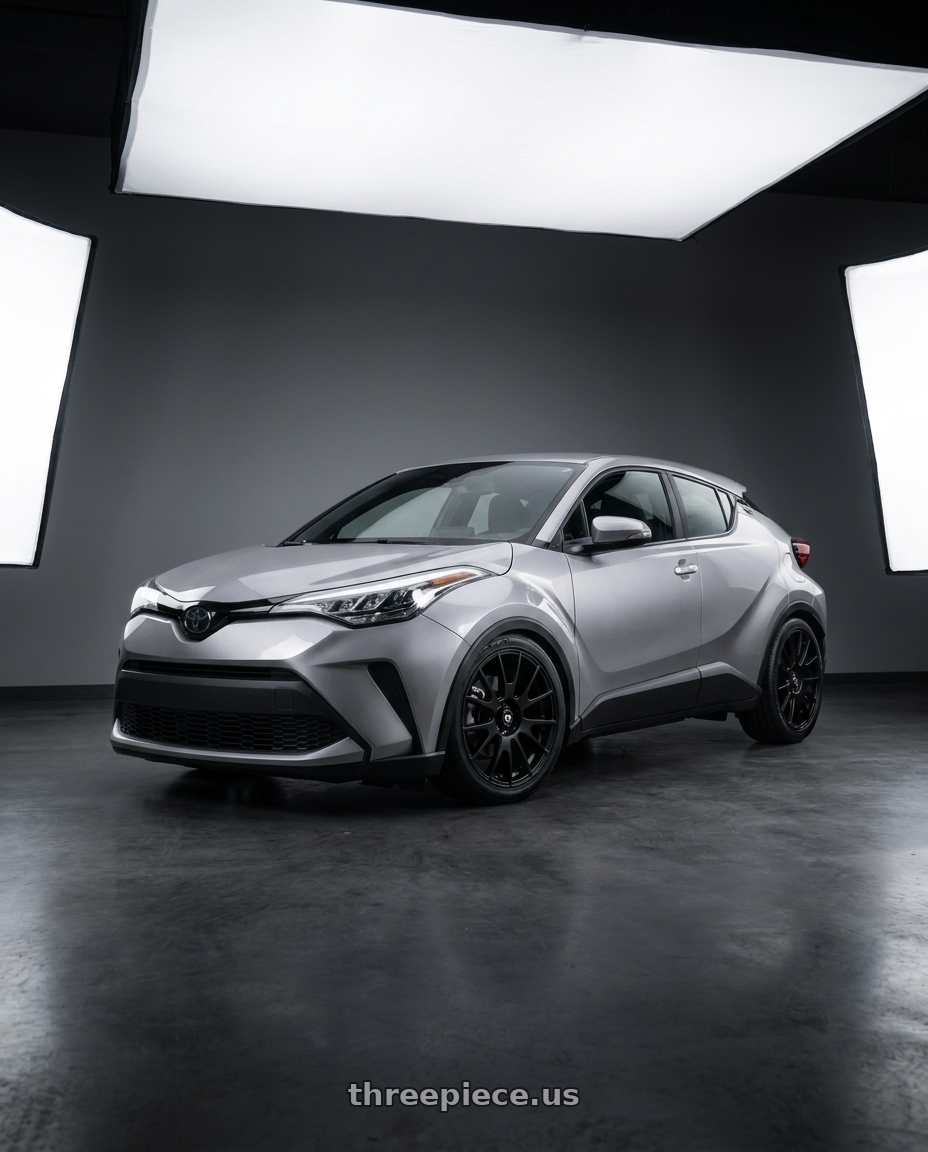 2021 Toyota Chr with Motegi MR118 MS7 5X112 18X8 +45 MATTE BLACK wheels