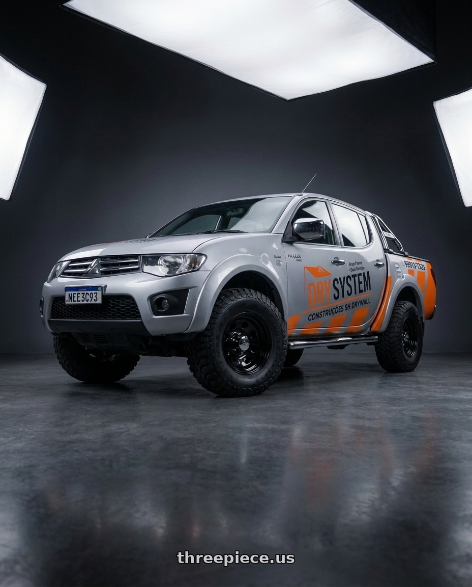 2014 mitsubishi l200 hpe chumbo with Allied - Pacer 297B Black Soft 8 6x139.7 17x9 -12 Gloss Black wheels