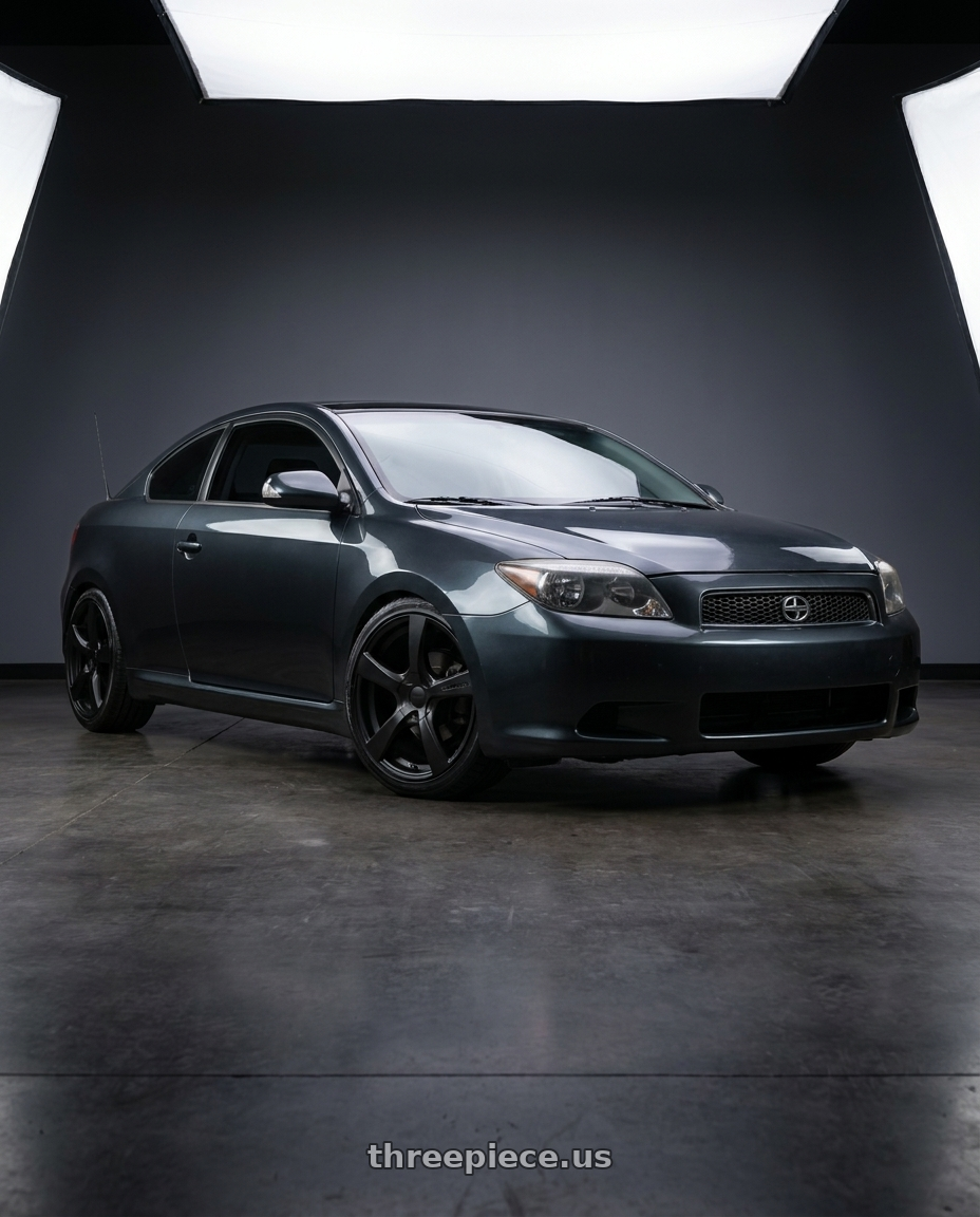 2009 scion tc with TOUREN TR9 3190 5x112/5x120 22x9 +40 MATTE BLACK wheels