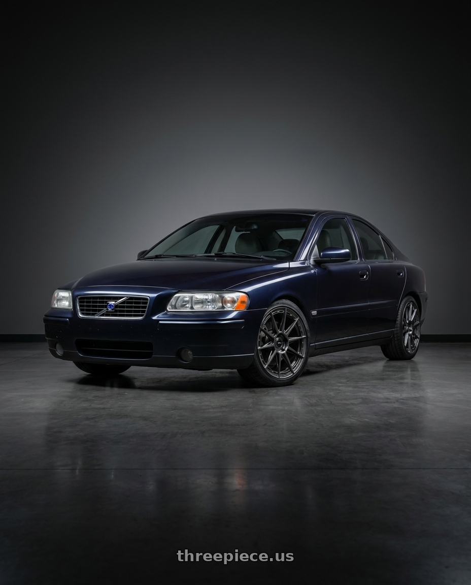 2005 Volvo S60 T5 with Vors LT55 5x108  18x8 +35 Gloss Gun Metal wheels
