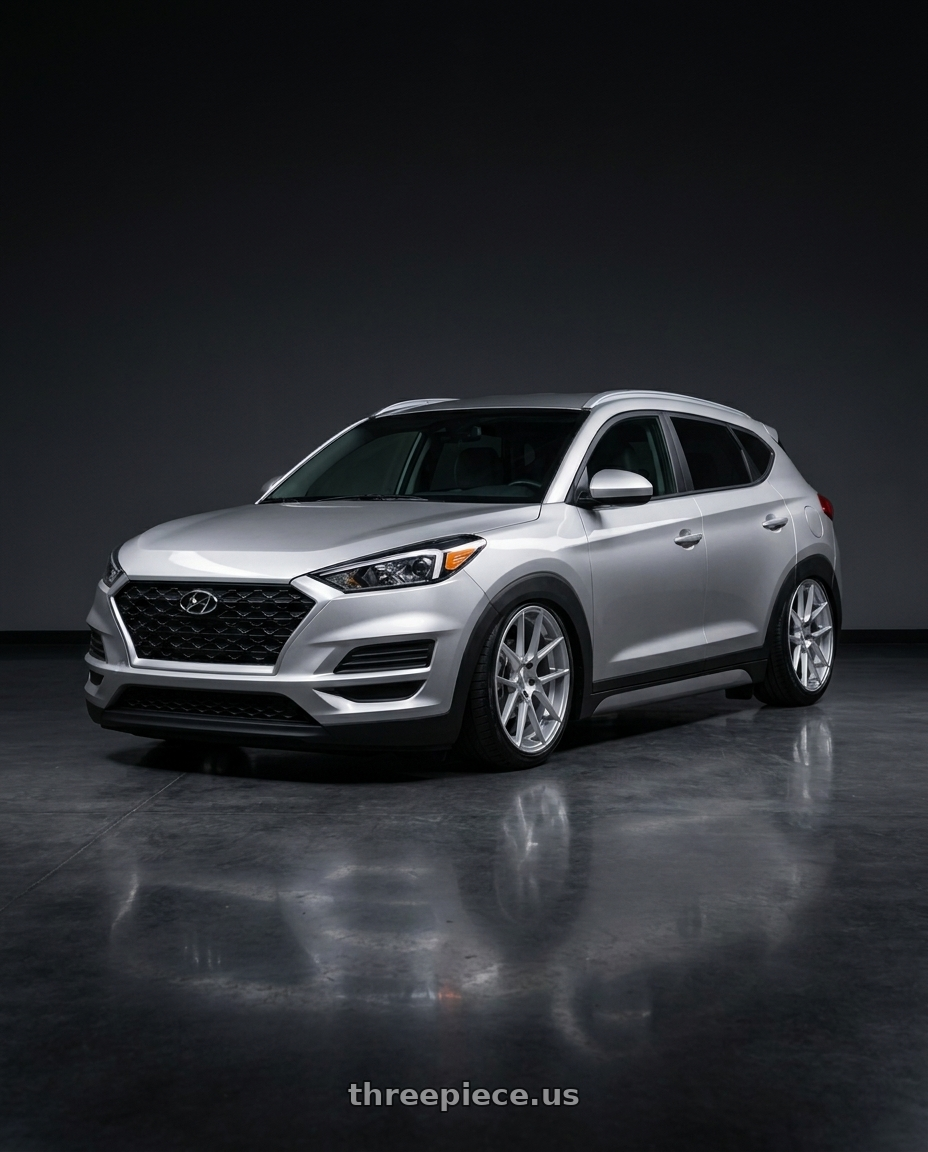 2019 Hyundai tucson with Avant Garde Wheels M510 5X100 19x8.5 +45 Satin Silver wheels