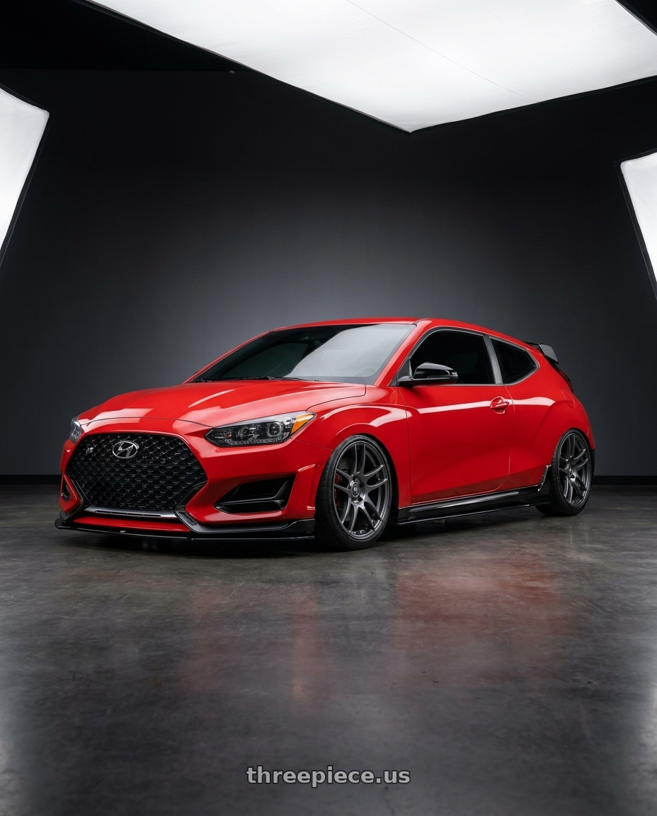 2022 Hyundai Veloster N with Forgestar CF5V 5x114.3 19x9 +35 Gloss Anthracite wheels