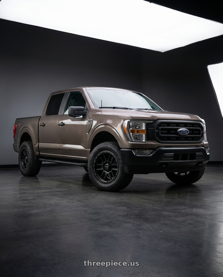 2019 Ford F-150 with Vision Off-Road 111 Nemesis 6x135 20x9+18 Matte Black wheels