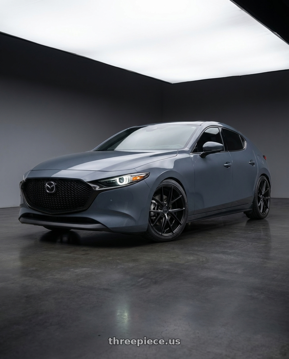 2023 Mazda Mazda3 Turbo with Niche 1PC M117 MISANO 5X114.3 18X8 +40 MATTE BLACK wheels