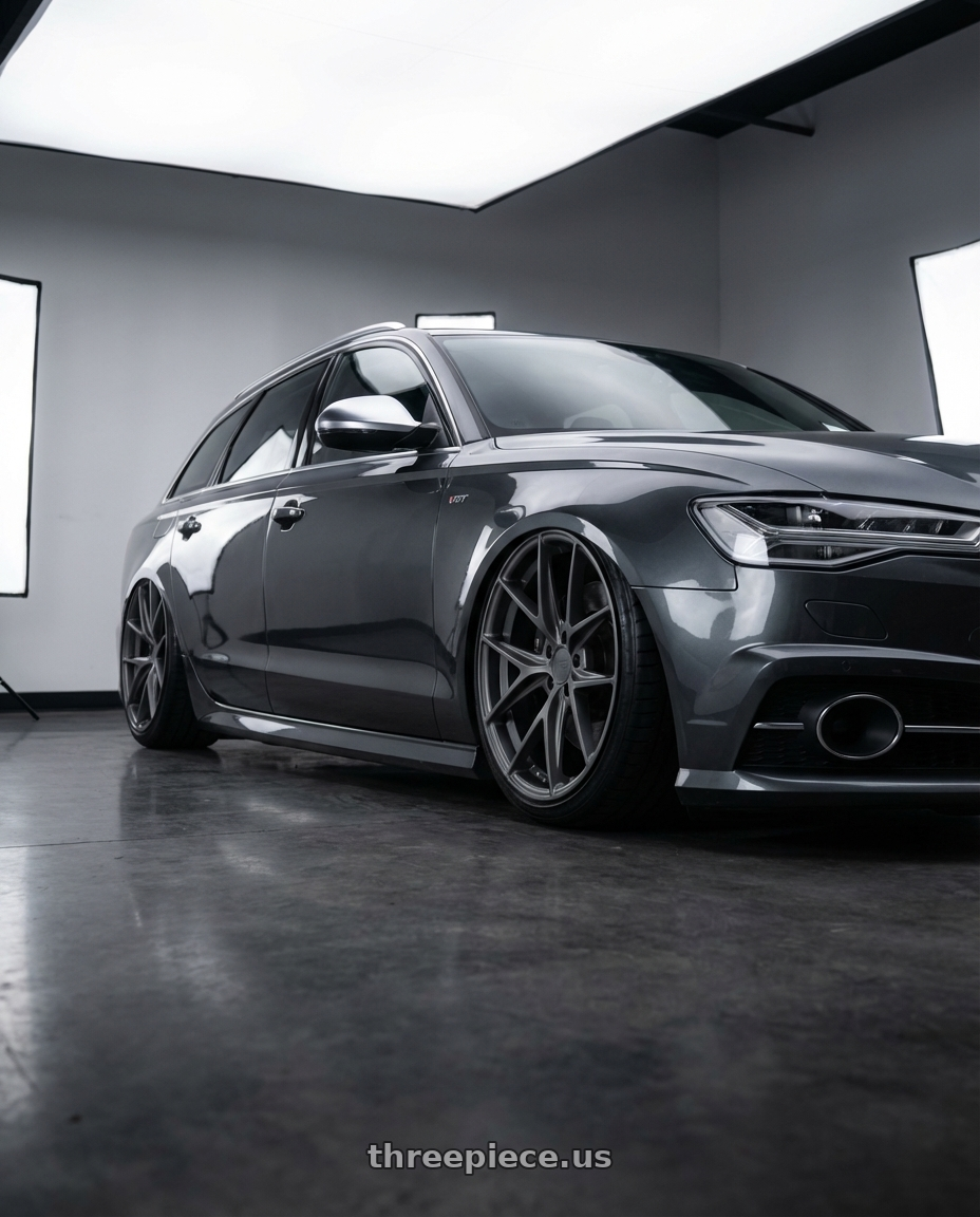 2016 Audi S6 C7 with Niche 1PC M116 MISANO 5X112 20X9 +32 MATTE GUN METAL wheels