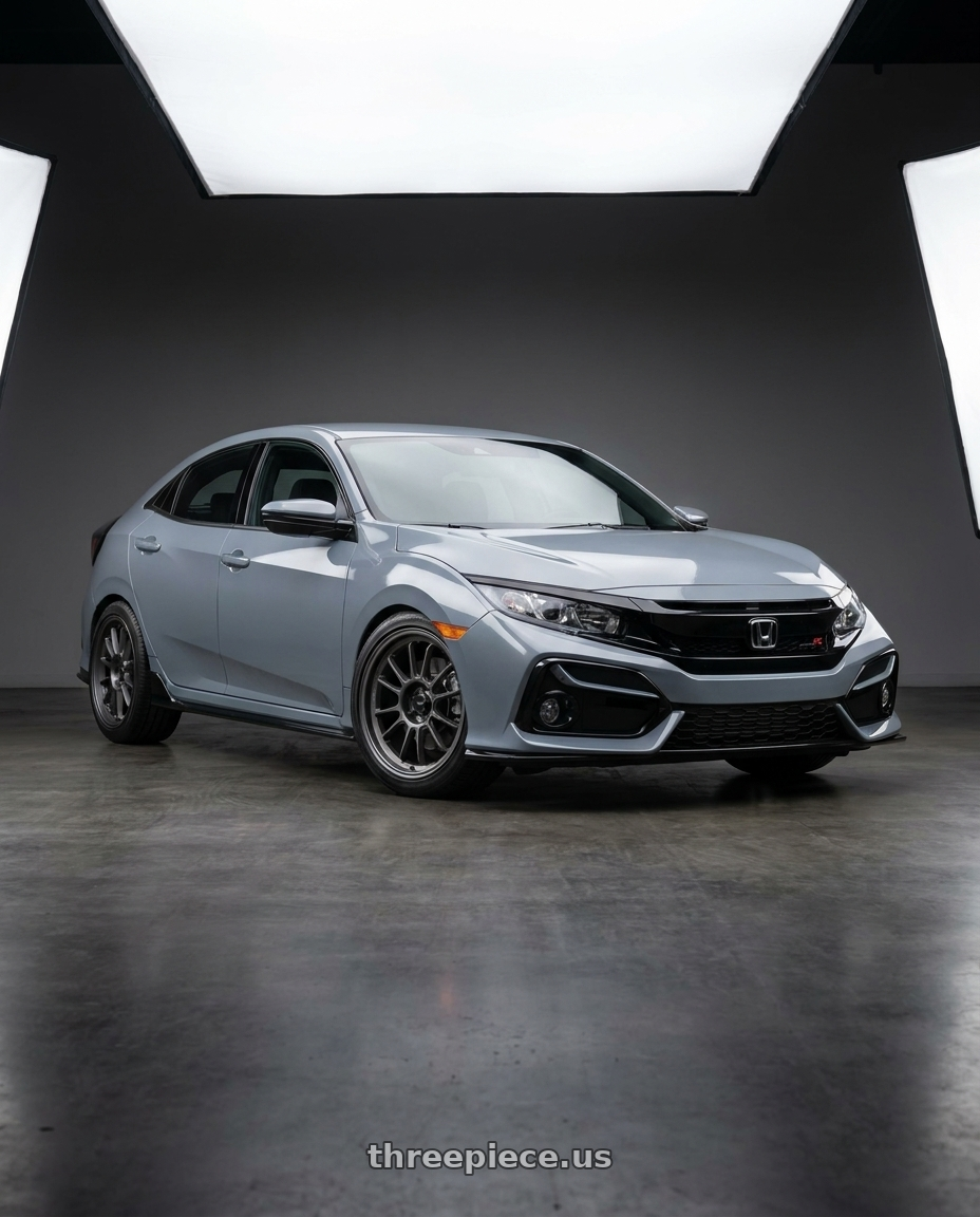 2021 Honda Civic Type R with Konig Hypergram 5x120 18x8.5+35 Matte Grey wheels