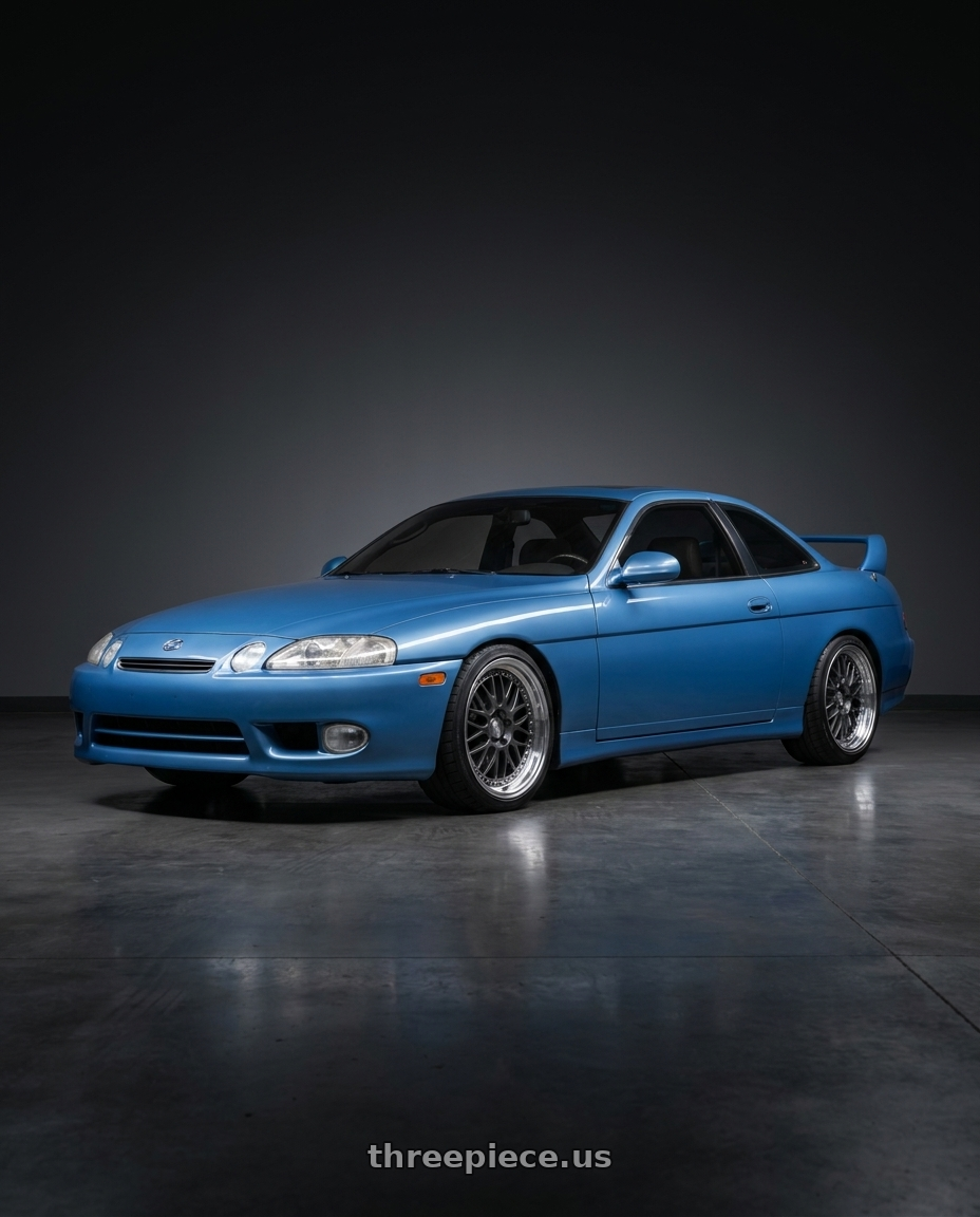 1995 lexus sc300 with ESR Wheels SR SERIES SR01 5x100 17x8.5 +30 Gloss Graphite wheels