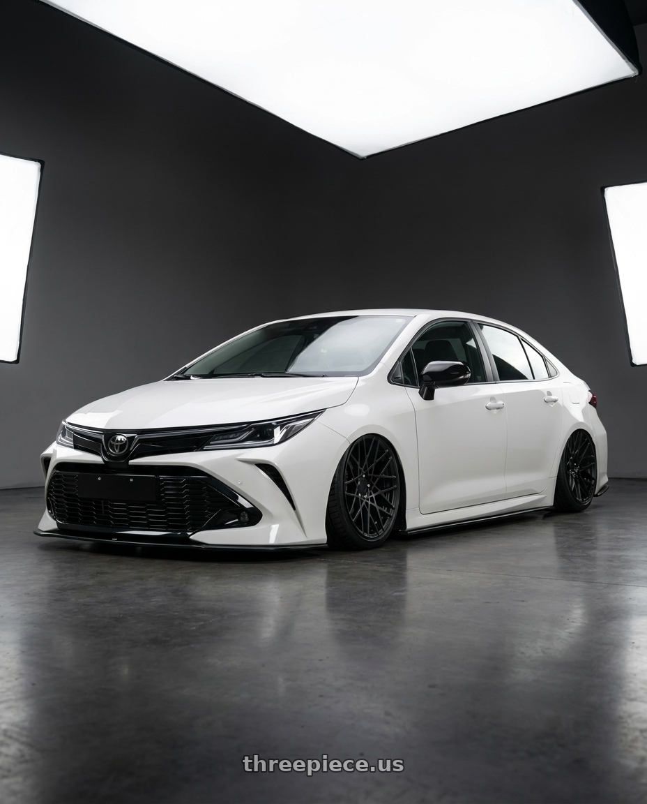 2023 toyota gr altis with Rotiform 1PC R112 BLQ 5X112 18X8.5 +35 MATTE BLACK wheels