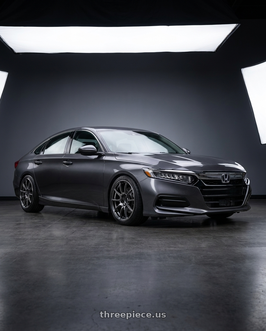 2019 honda accord lx with Advan Racing RZII 5x114.3 18x9.0 +35 RACING HYPER BLACK & RING wheels