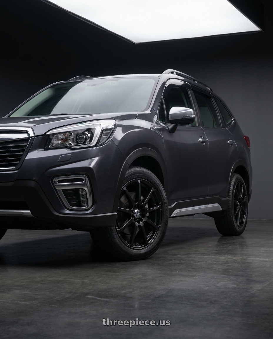 2019 Subaru Forester with Enkei EDR9 5x100/114.3 18x7.5+45 Black wheels