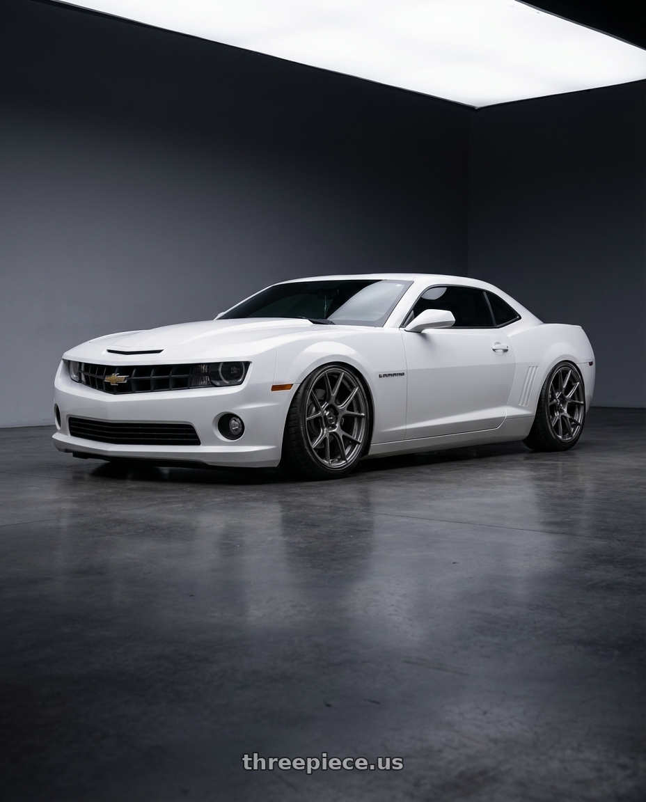 2014 Chevrolet Camaro 5th Gen with Konig Ampliform 5x120 20x8.5+45 Dark Metallic Graphite wheels