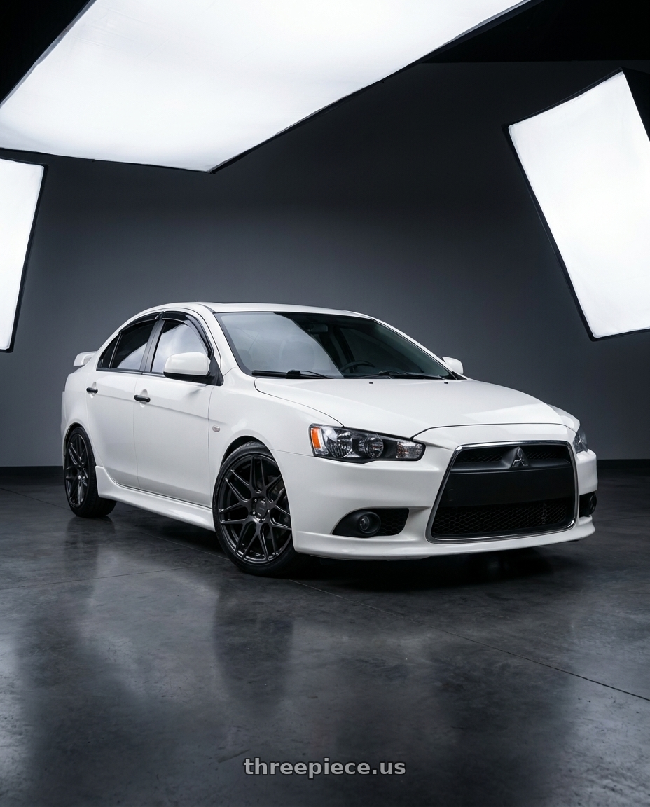 2012 mitsubishi fortis with MRR FS1 5x114.3 18x8.5  +20 Carbon Flash wheels