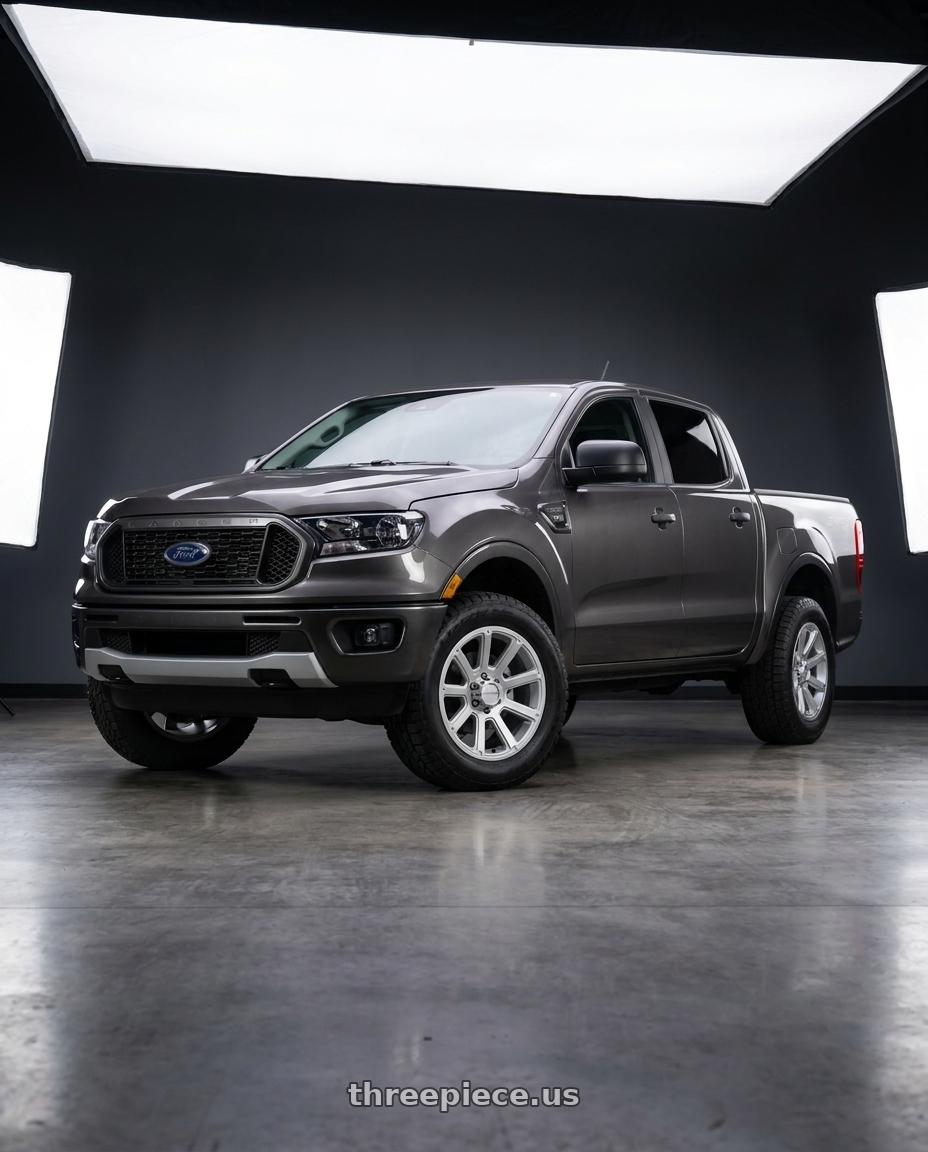 2021 Ford Ranger XL with Vision Off-Road 353 Turbine 6x139.7 17x8.5+18 Winter Paint-Silver( Salt Resistant) wheels
