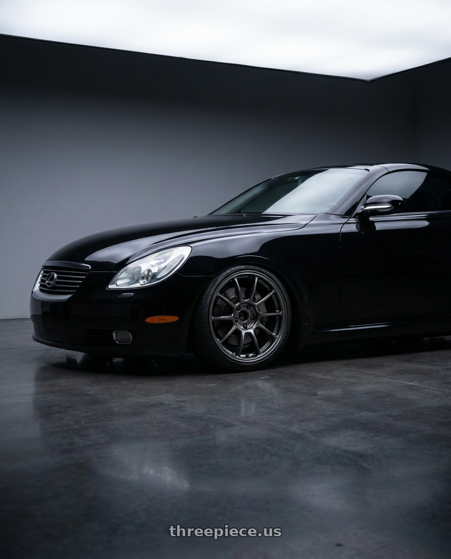 2005 lexus sc430 with Volk Racing ZE40 M-SPEC 5x114.3 19x9.5 +22 DIAMOND DARK GUNMETAL wheels