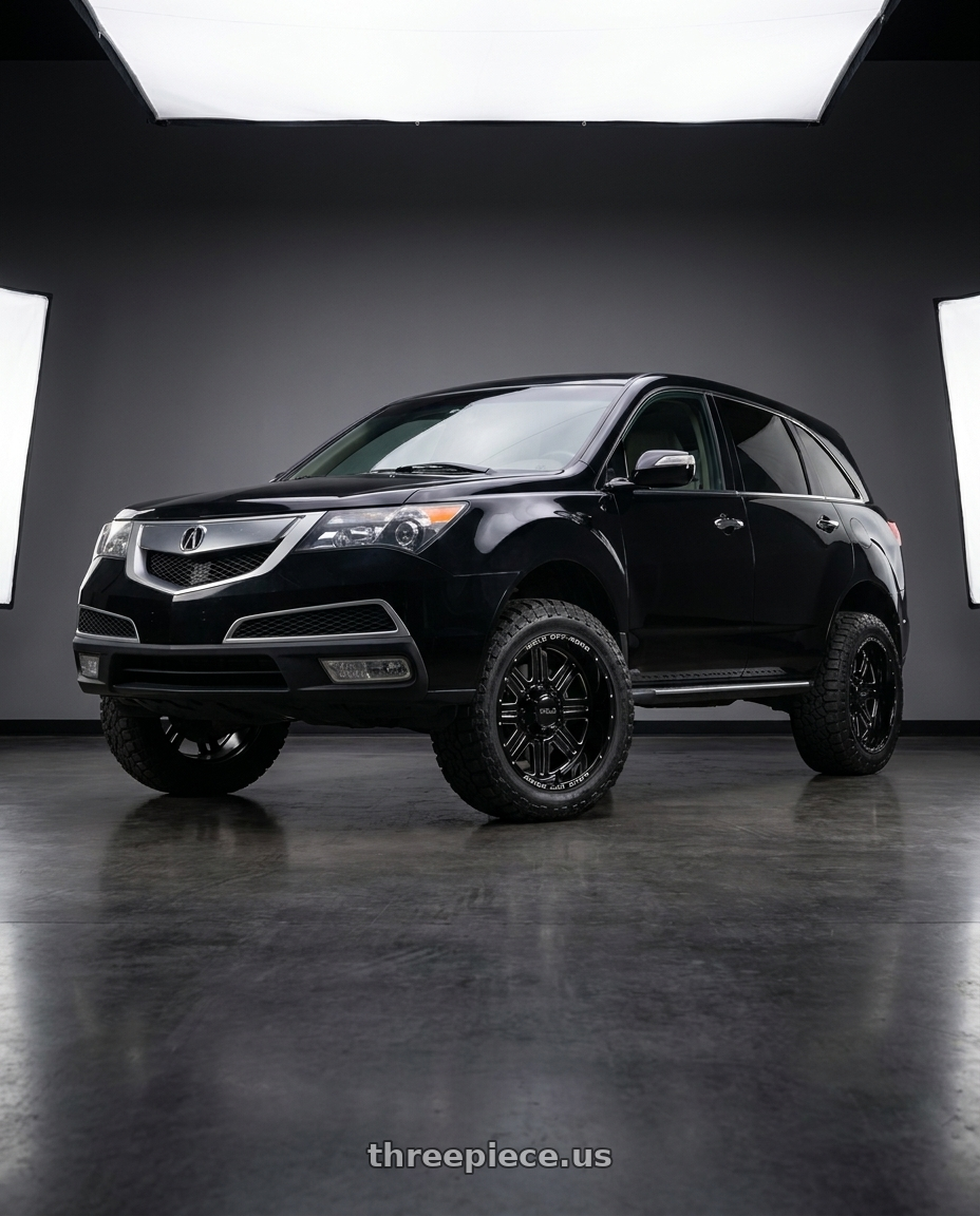 2012 acura mdx with WELD Off-Road Chasm 5x114.3 18x9 0 Gloss Black/Milled wheels