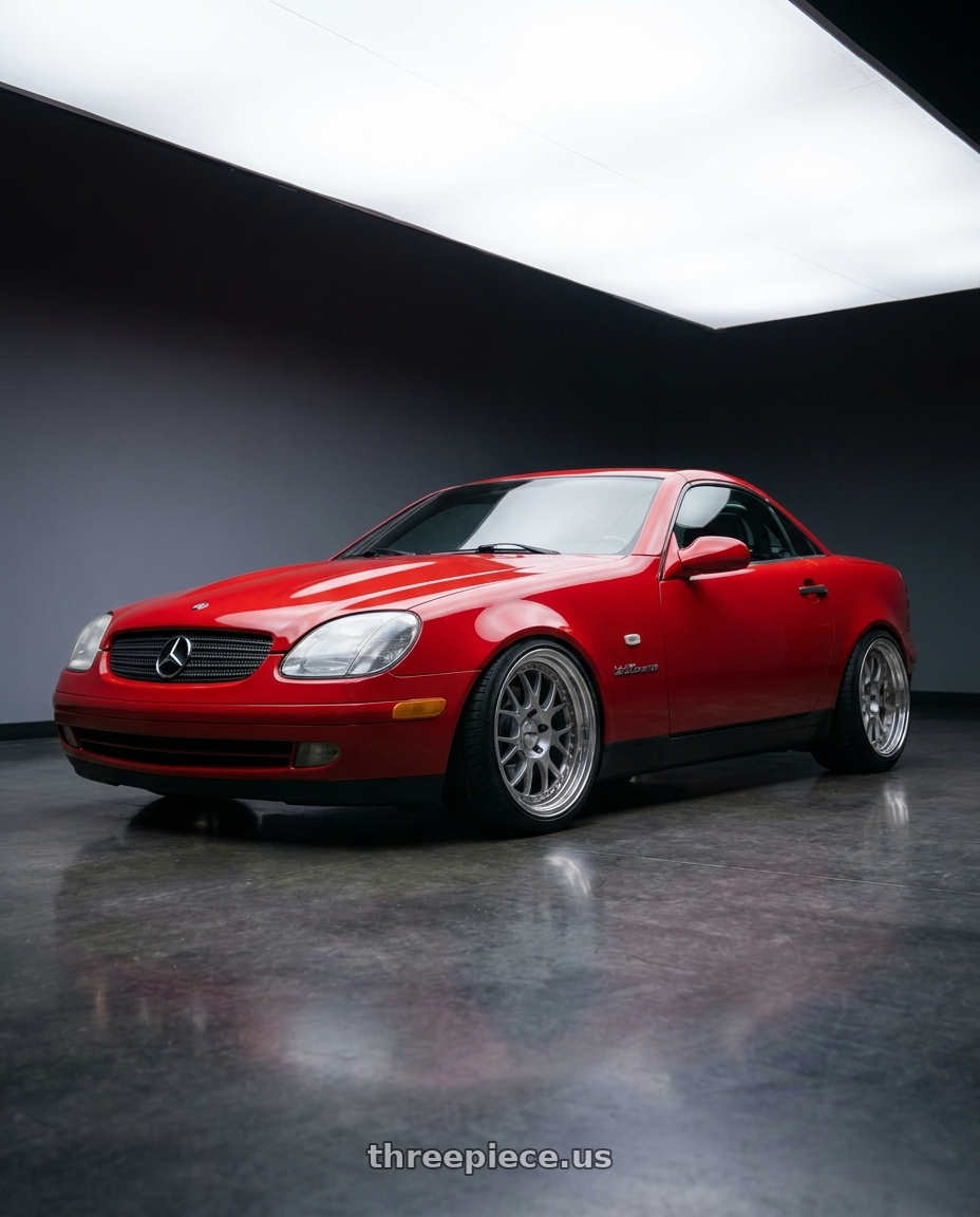 1998 Mercedes slk230 with Work Meister S1 3P 5x112 17x9+29 O Disk Silver wheels