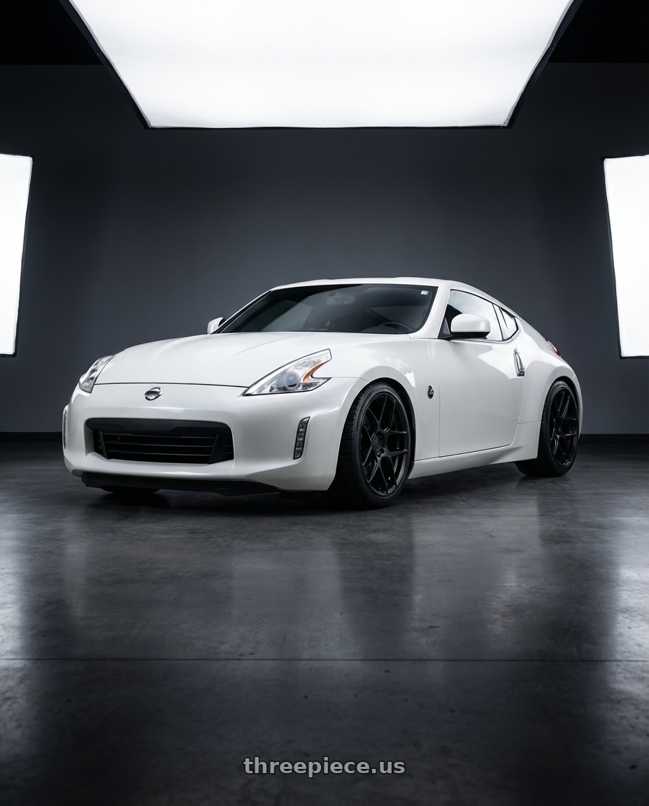 2019 Nissan 370Z with Aodhan AFF2 5x114.3 19x8.5+35 Matte Black wheels