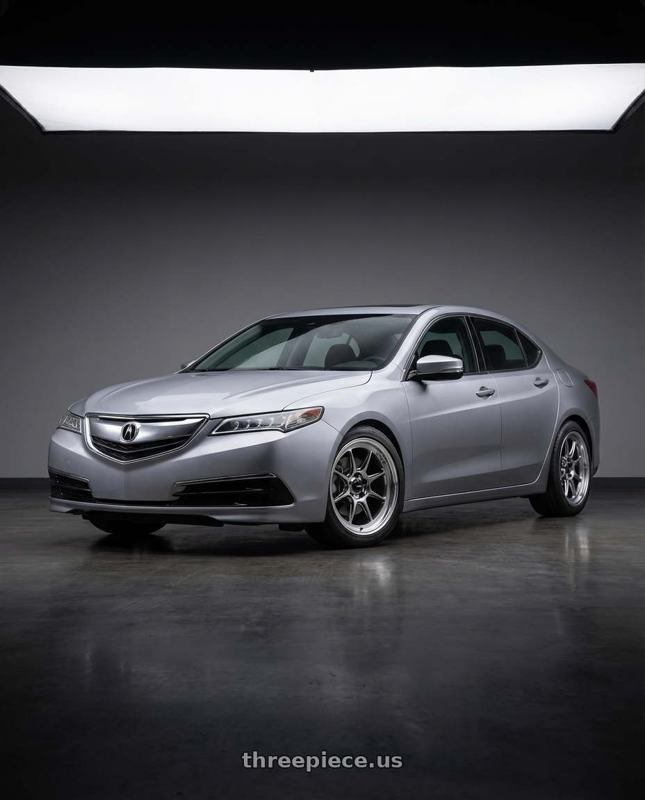 2019 Acura TLX with Konig Countergram 5x114.3 19x8.5+35 Hyper Chrome / Machined Lip wheels