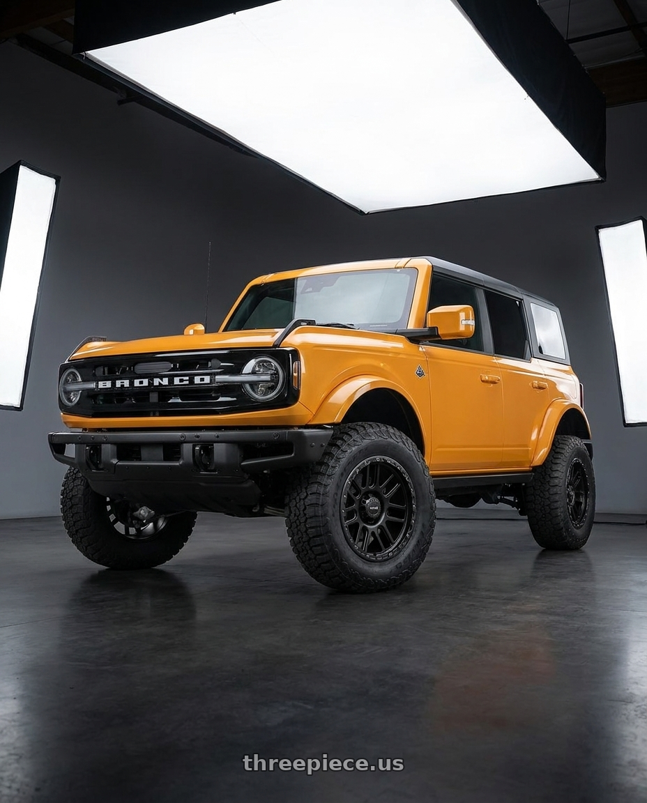 2024 Ford Bronco with Vision Off-Road 111 Nemesis 6x139.7 17x9-12 Matte Black wheels