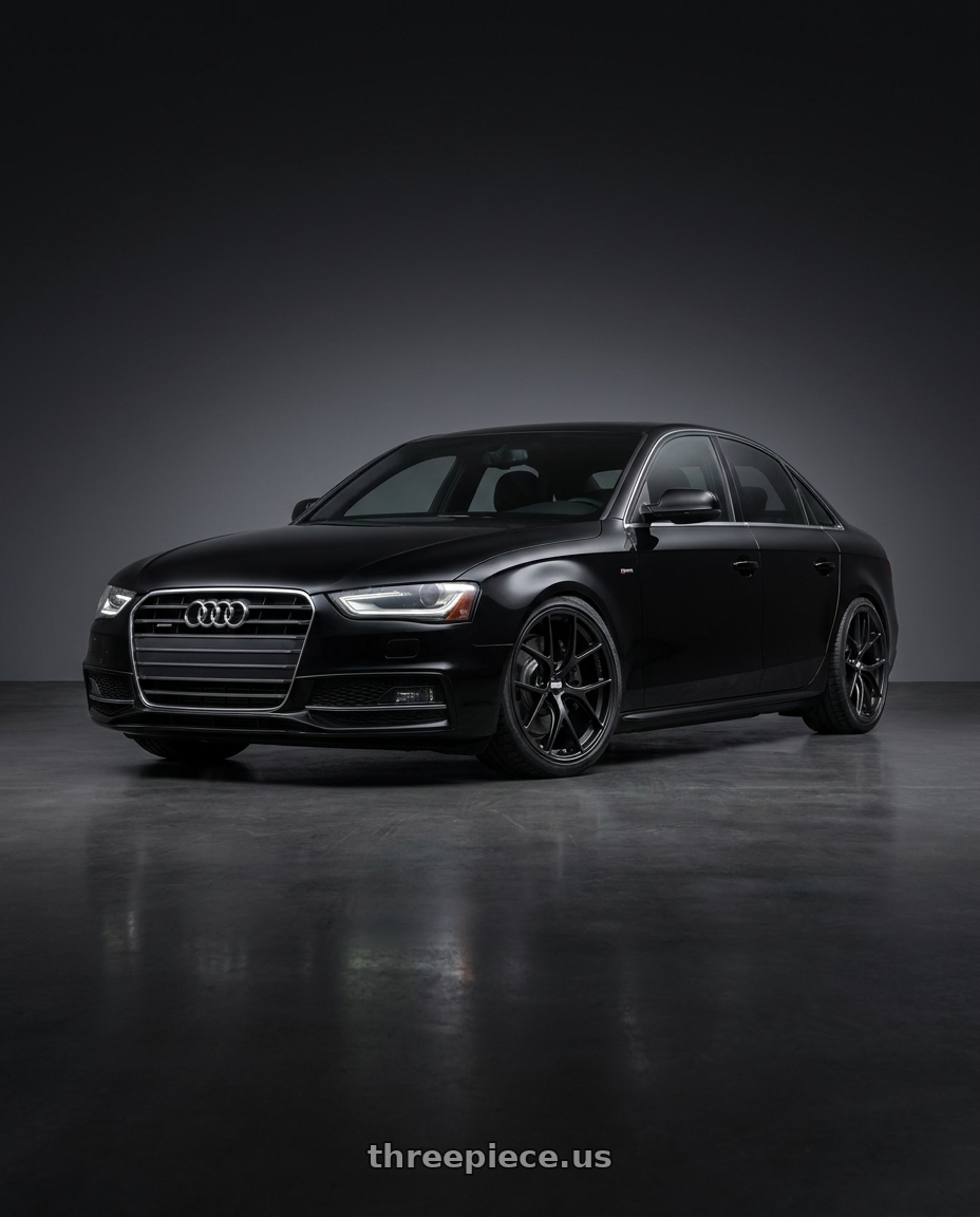 2013 Audi a4 with BBS FI 5x114.3 20x8.75 +44 Black Satin wheels