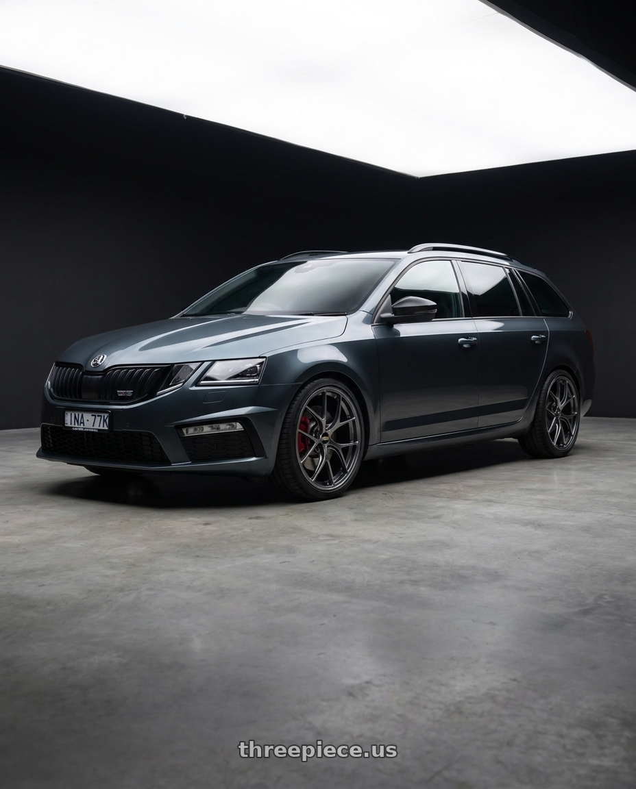 2019 Skoda Octavia vrs with BBS RI-D 5x112 20x8.5 +41 Diamond Black wheels