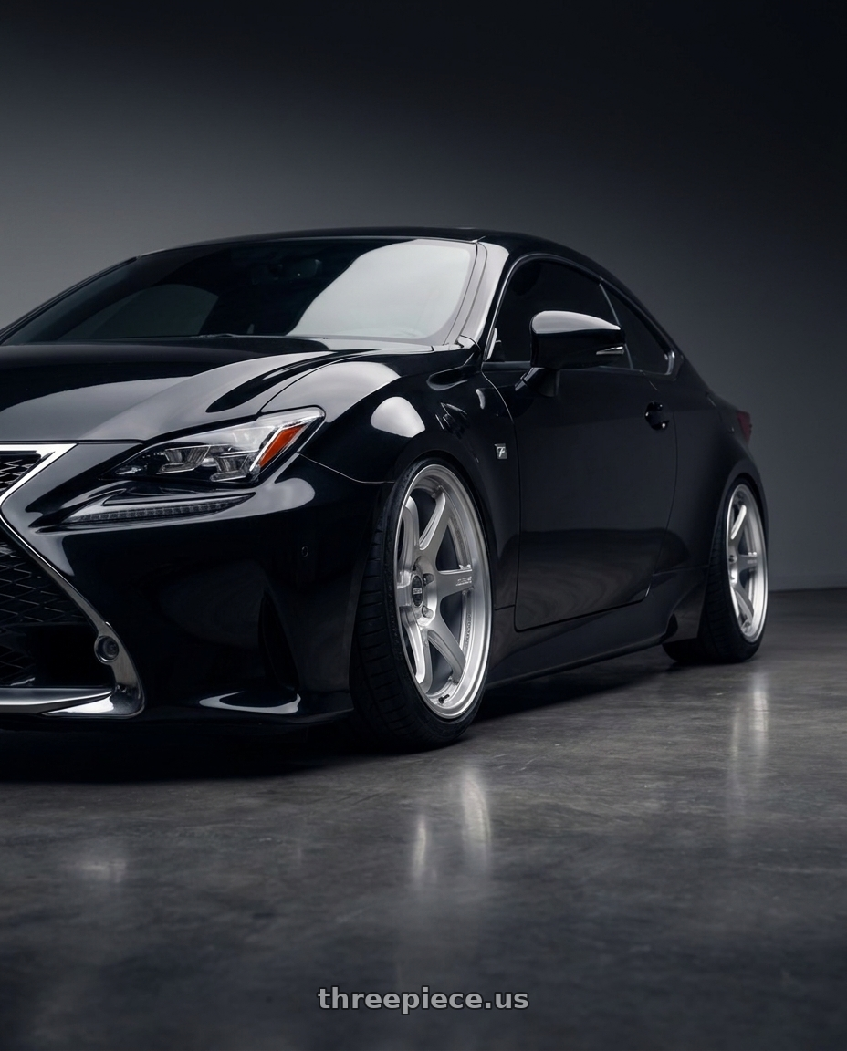 2018 Lexus RC350 F Sport with ESR Wheels APEX SERIES APX6 5x112 19x9.5 +35 Hyper Silver wheels