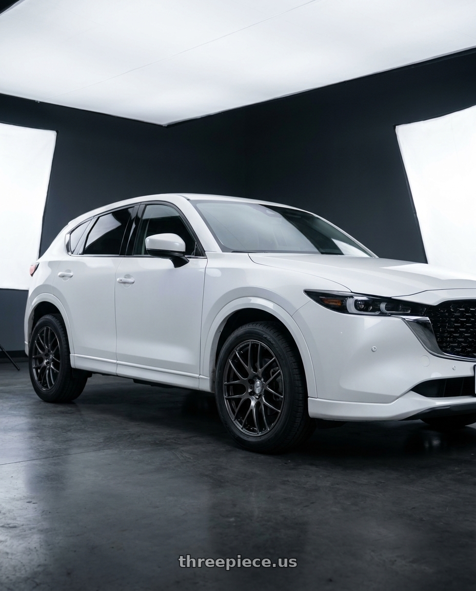2025 MAZDA CX-5 20S PLUS with Work Emotion m8r 5x100 19x8.5 +45 Glim Black wheels